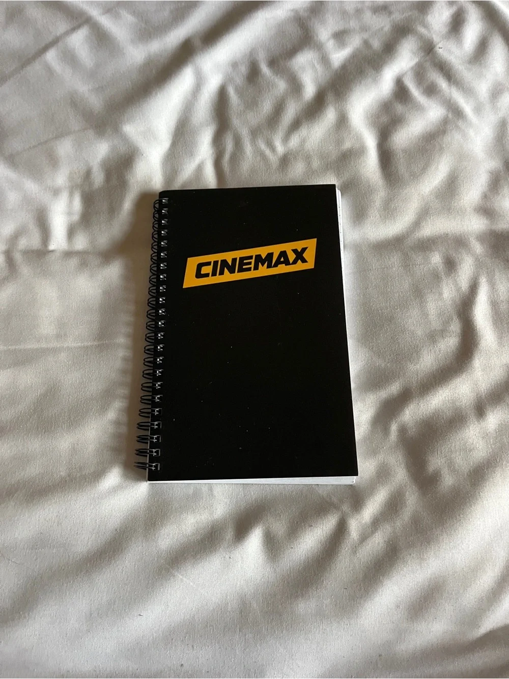 Cinemax Black Spiral Lined Notebook HBO Promo 8.5x5